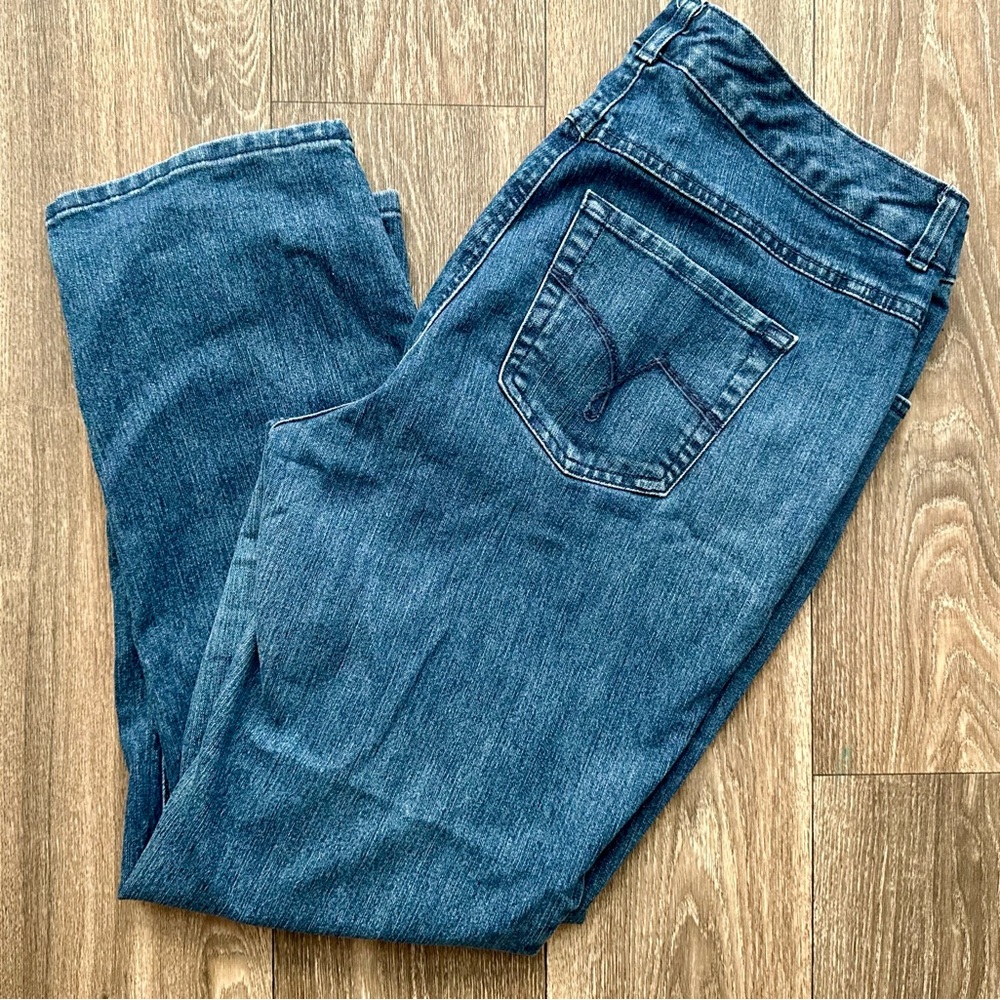 Just My Size Womens Size 16w Short 5 Pocket Stretch Jeans